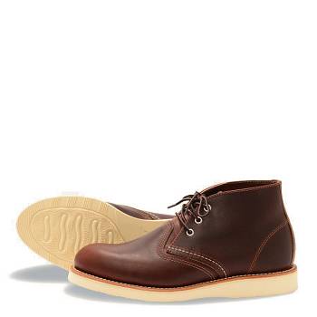 Red Wing Heritage Work - Tmavo Hnede Chukka Cizmy Panske, RW017SK